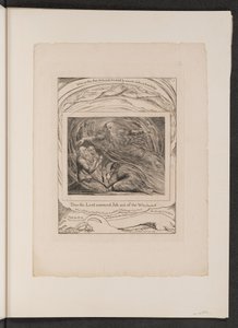 Herren svarar jobb ur virvelvinden, 1825. av William Blake