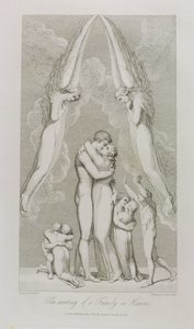 The Meeting of a Family in Heaven, pl.4, illustration från 