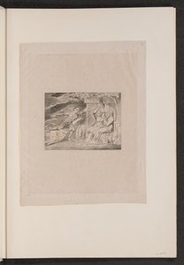Budbärarna berättar för Job om hans olyckor, 1825. av William Blake
