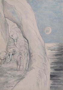 De stolta under sina enorma bördor 1824-27 av William Blake