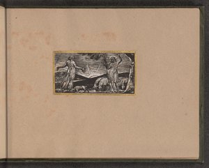 Thenot protesterar med Colinet, 1821. av William Blake