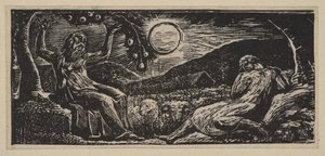 Thenot Under a Fruit Tree, från Thorntons Pastorals of Virgil, 1821. av William Blake