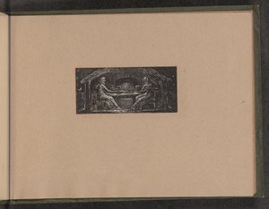 Thenot och Colinet äter sin kvällsmåltid, 1821. av William Blake