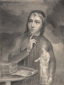 Thomas Alphonso Hayley, halvlång ritning av William Blake