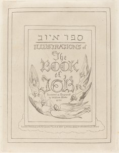 Titelsidan för de graverade illustrationerna till Jobs bok av William Blake
