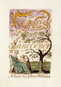 Titelsida, från "Songs of Innocence", 1789 av William Blake