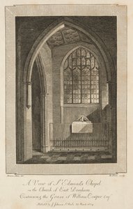 Utsikt över St. Edmunds Chapel i Church of East Dereham..., 1804. av William Blake