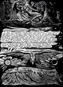 William Blake 1757-1827, engelsk mystiker, poet, målare och gravör, 1804-1820 av William Blake