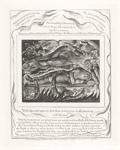 Med drömmar på min säng skrämmer du mig och skrämmer mig med syner av William Blake