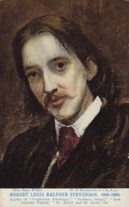 Robert Louis Stevenson (1850-1894), skotsk romanförfattare, poet och reseskildrare.