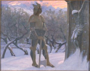 Hunnen och krucifixet av William Blake Richmond