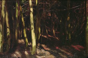 Träd, ca 1890 (olja ombord) av William Blake Richmond