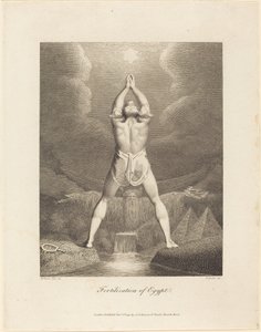 Befruktning av Egypten av William Blake after Henry Fuseli