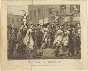 maj-dagen i London av William Blake after Samuel Collings
