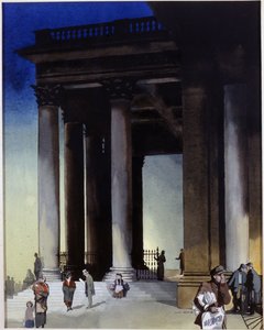 St. Martin in the Fields (akvarell på papper)