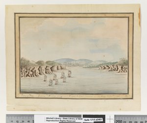 Opp. sid. 56. `Botany Bay. Sirius & Convoy går in: Supply & Agents Division in the Bay. 21 januari 1788