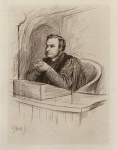 Archibald Hamilton Charteris, professor i bibelkritik och bibliska antikviteter (gravyr) av William Brassey (after) Hole