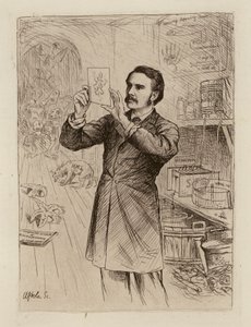 James Cossar Ewart, professor i naturhistoria (gravyr) av William Brassey (after) Hole