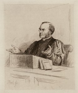 Malcolm Campbell Taylor, professor i teologi och kyrkohistoria (gravyr) av William Brassey (after) Hole