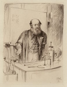 Peter Guthrie Tait, professor i naturfilosofi (gravyr) av William Brassey (after) Hole