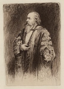 Sir Alexander Grant, vicekansler och rektor (gravyr) av William Brassey (after) Hole