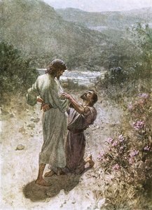 Jakob och ängeln i peniel av William Brassey Hole
