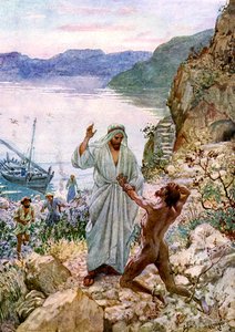 Jesus botar en demonbesatt man - Bibeln