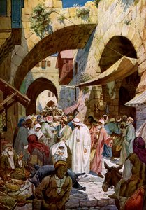 Jesus botar en sjuk kvinna - Bibeln av William Brassey Hole