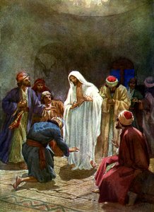 Jesus visar lärjungarna sina sår - Bibeln av William Brassey Hole