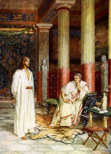 Jesus står framför Pilatus - Bibeln av William Brassey Hole