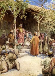 Joshuas fördrag med männen i Gibeon - Bibeln av William Brassey Hole