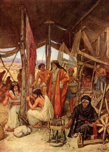 Moses inspekterar tabernaklet - Bibeln av William Brassey Hole