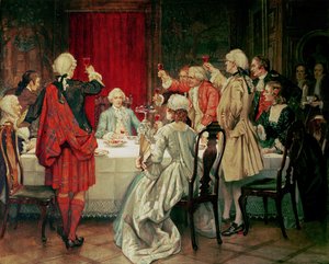 Prins Charles Edward Stuart i Edinburgh 1745 av William Brassey Hole