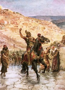 Den assyriske Rabshake kräver att Jerusalem ska överlämnas av William Brassey Hole