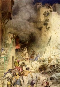 Jerikos förstörelse - Bibeln av William Brassey Hole