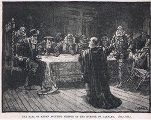 O le Earl o Arran na molia Morton i le fasiotiga o Darnley 1581swed av William Brassey Hole