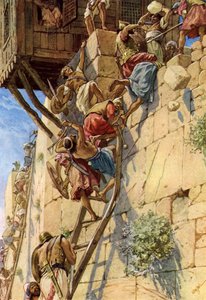 Erövringen av Jerusalem från jebusiterna - Bibeln av William Brassey Hole