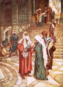 Barnet som Jesus tog med till templet och erkändes av Simeon som frälsaren av William Brassey Hole