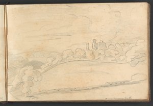 Berry Pomeroy slott av William Brockedon