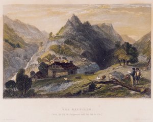 Utsikt över balsillen (basiljen) med Col de Guignevert och Col de Pis