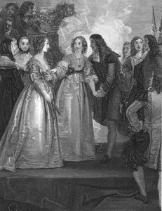 Charles II tar emot hertiginnan av Orleans i Dover, 1670, 1804