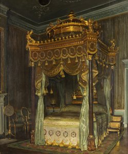 State Bed at Osterley Park (olja på duk)