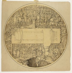 Ceremoniell sköld med romersk stridsscen av William Burgess