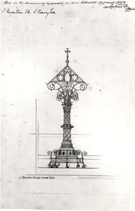 Design för en läktarstol, St Augustine