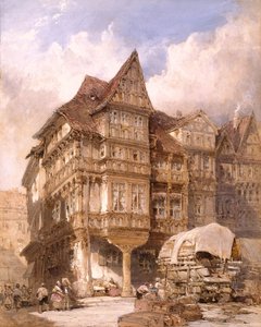 Albrecht Dürers hus i Nürnberg av William Callow