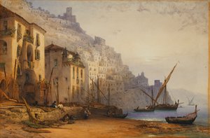 Amalfi från stranden - A Summer