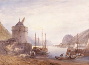Andernach vid Rhen av William Callow
