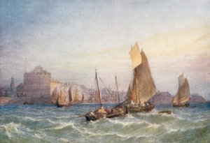 Ingång till hamnen i Havre