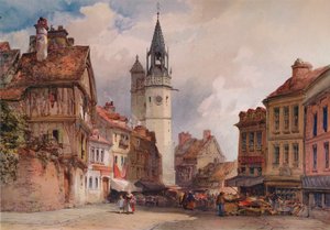 Évreux, c1855 av William Callow