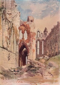 Interiör av Whitby Abbey, c1915 av William Callow
